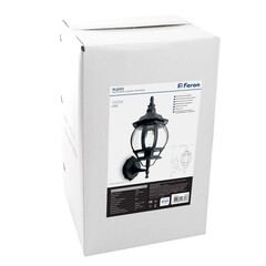 Светильник садово-парковый настенный Feron PL8101 черный 450 мм E27 100 Вт IP44 (11096) - фото 5