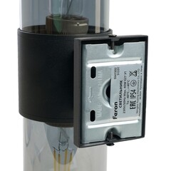 Светильник садово-парковый настенный Feron DH1302 черный 320 мм E27 40 Вт IP54 (51331) - фото 9