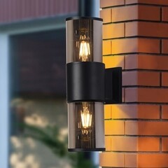 Светильник садово-парковый настенный Feron DH1302 черный 320 мм E27 40 Вт IP54 (51331) - фото 3