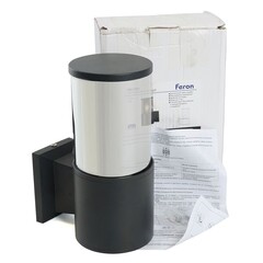 Светильник садово-парковый настенный Feron DH1301 черный 200 мм E27 40 Вт IP54 (51330) - фото 4