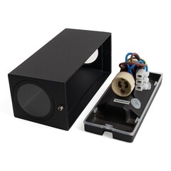Светильник садово-парковый настенный Feron DH051 черный 160 мм GU10 20 Вт IP65 (48330) - фото 6