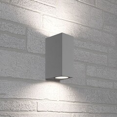 Светильник садово-парковый настенный Feron DH051 серый 160 мм GU10 20 Вт IP65 (48327) - фото 2