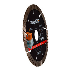 Диск алмазный по бетону Rage Jet Max 125х22,2х2,2 мм турбосегментный сухой рез (606125) - фото 4