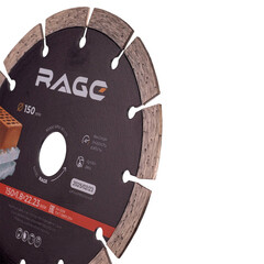 Диск алмазный по бетону Rage Max Cut 150х22,2х1,8 мм сегментный сухой рез (601150) - фото 4