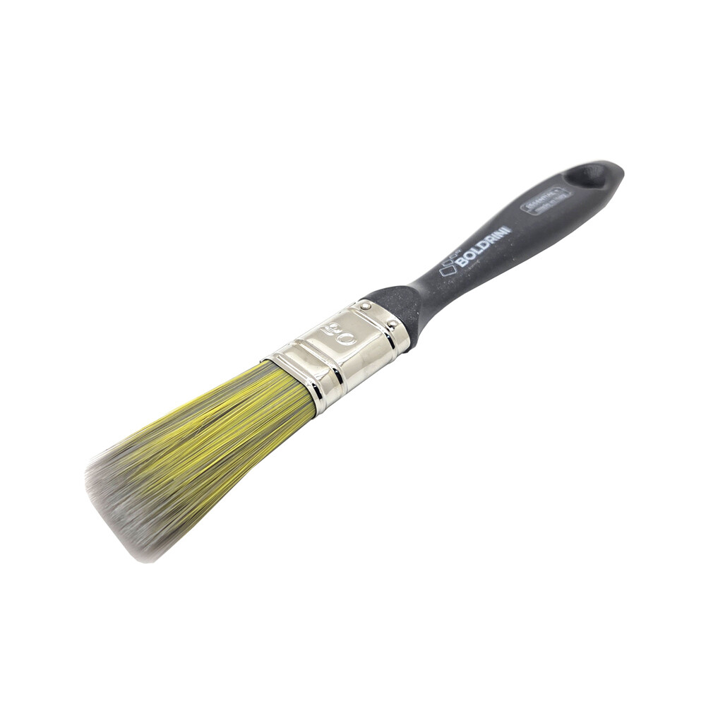 Изображение товара Кисть плоская искусственная щетина пластиковая ручка Boldrini 20х15 мм для эмалей и лаков на алкидной основе Изображение товара Кисть плоская искусственная щетина пластиковая ручка Boldrini 20х15 мм для эмалей и лаков на алкидной основе
