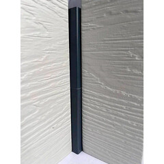 Угол внутренний для фиброцементного сайдинга Fibra Plank 3000 мм графитовый серый - фото 4