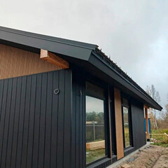 Сайдинг фиброцементный Fibra Plank 3000х200 мм графитовый черный - фото 3