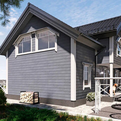 Сайдинг фиброцементный Fibra Plank 3000х200 мм графитовый серый - фото 7