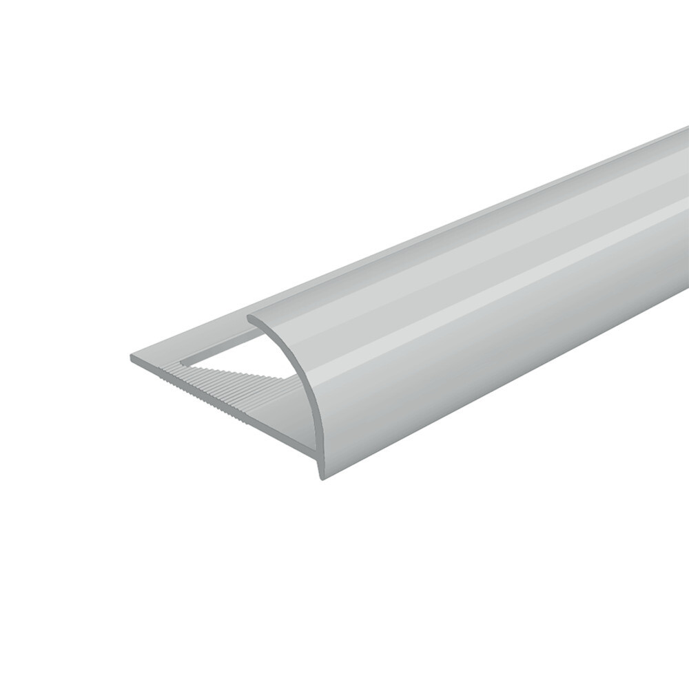 Изображение товара Раскладка ПВХ для кафельной плитки наружняя 10 мм 2,5 м светло-серая