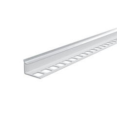 Изображение товара Профиль ПВХ для кафельной плитки внутренний 10 мм 2,7 м светло-серый глянец