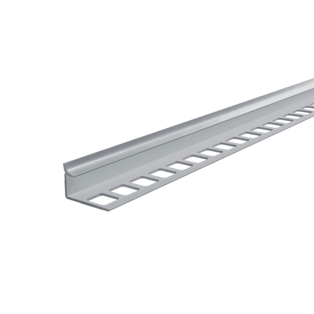 Изображение товара Профиль ПВХ для кафельной плитки внутренний 8 мм 2,7 м серый глянец