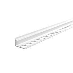 Изображение товара Профиль ПВХ для кафельной плитки внутренний 8 мм 2,7 м белый глянец