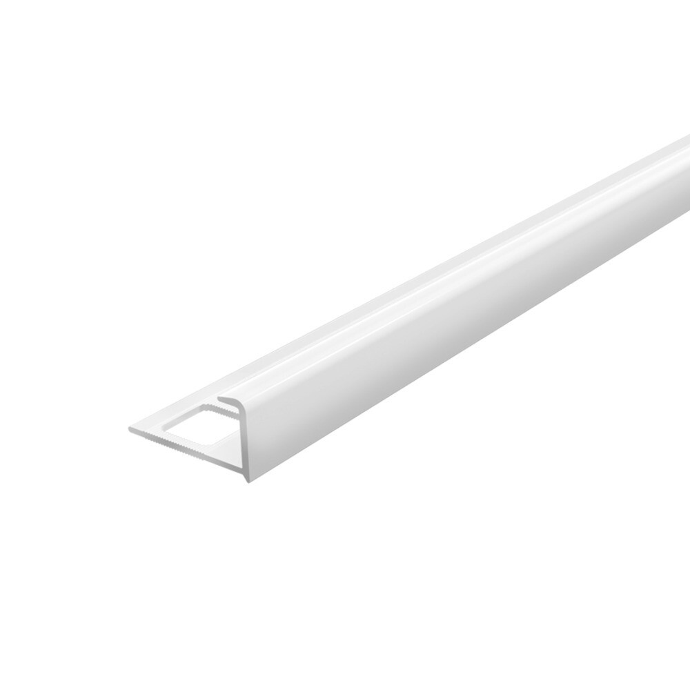 Изображение товара Профиль ПВХ для кафельной плитки наружный 8 мм 2,7 м белый глянец