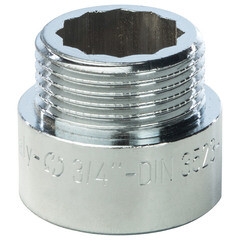 Удлинитель Stout 15 мм 3/4 ВР(г) х 3/4 НР(ш) хром латунный (SFT-0002-003415) - фото 1