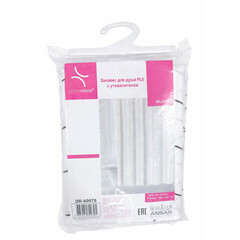 Штора для ванны Primanova Ple Billow 1800х2000 мм полиэстер белая (DR-60070) - фото 2