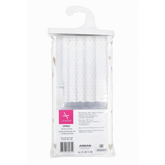 Штора для ванны Primanova Lovely 1800х2000 мм полиэстер белая (DR-60071) - фото 2