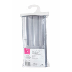 Штора для ванны Primanova Premium 1800х2000 мм полиэстер серая (DR-60060) - фото 2