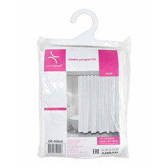 Штора для ванны Primanova Snow 1800х1800 мм полиэстер белая (DR-50045) - фото 2