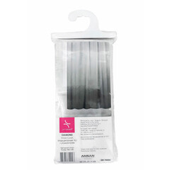 Штора для ванны Primanova Diamond 1800х2000 мм полиэстер серый (DR-70004) - фото 2