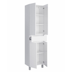 Пенал Sanstar Модена 50 см подвесной/напольный белый - фото 6