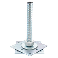 Анкер регулировочный оцинкованный М30 h200 150х150х4 мм - фото 2