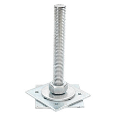 Анкер регулировочный оцинкованный М24 h200 100х100х4 мм - фото 2
