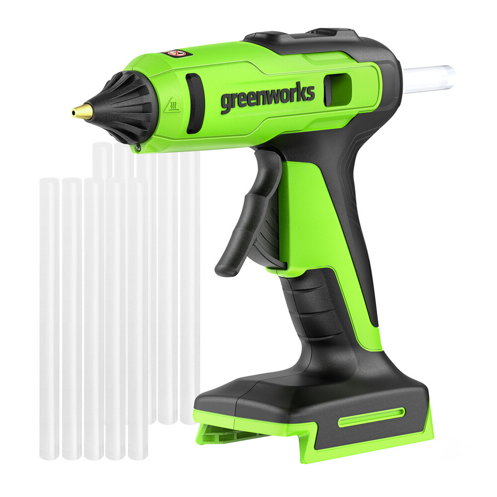 Изображение товара Пистолет клеевой Greenworks G24GLG 24В 150°С без АКБ и ЗУ