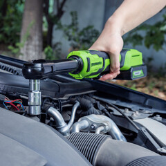 Гайковерт аккумуляторный бесщеточный Greenworks GD24RWX 24 В без АКБ и ЗУ (3803907) - фото 2