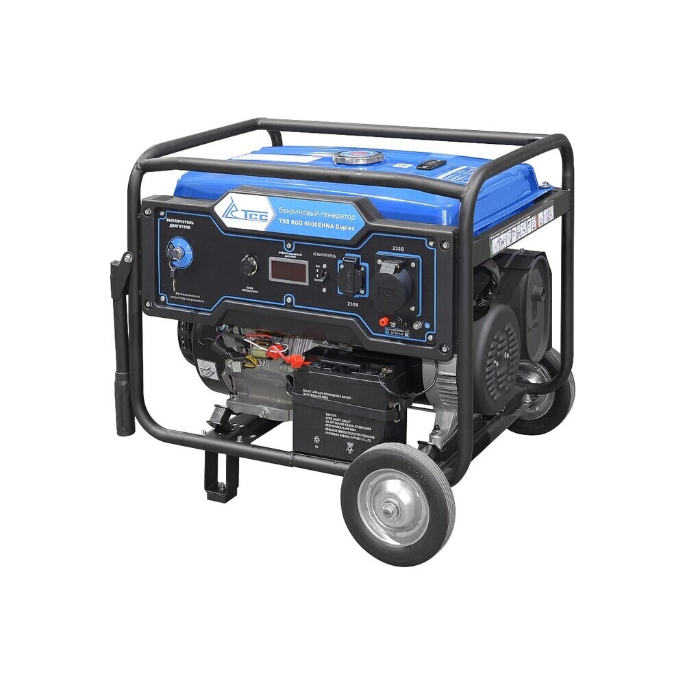 Изображение товара Генератор бензиновый ТСС SGG 6000EHNA Duplex 6 кВт (160012)