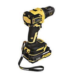 Дрель-шуруповерт аккумуляторная бесщеточная Hanskonner HCD2065C 18 В 2 Ач Li-Ion 2 АКБ и ЗУ - фото 9