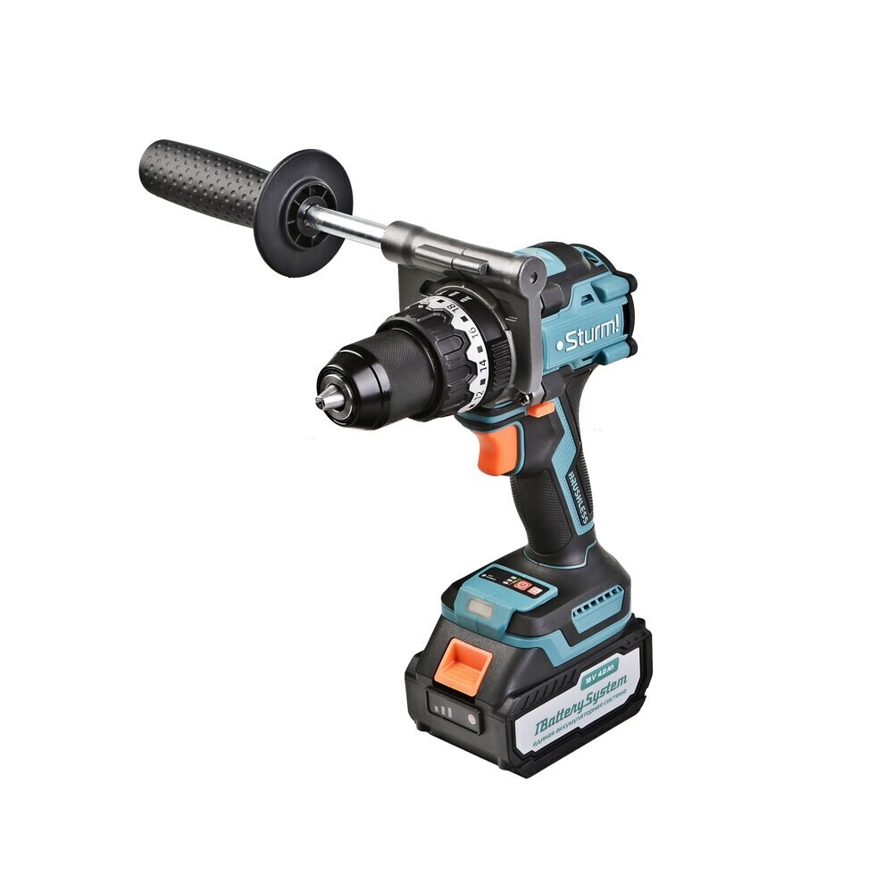 Изображение товара Дрель-шуруповерт ударная аккумуляторная Sturm CD1655BLI 18 В 4 Ач Li-Ion 1 АКБ и ЗУ