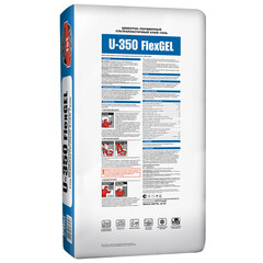 Клей для плитки/ керамогранита/ камня Unis U-350 FlexGEL эластичный армированный серый класс C2 TE S1 25 кг - фото 12