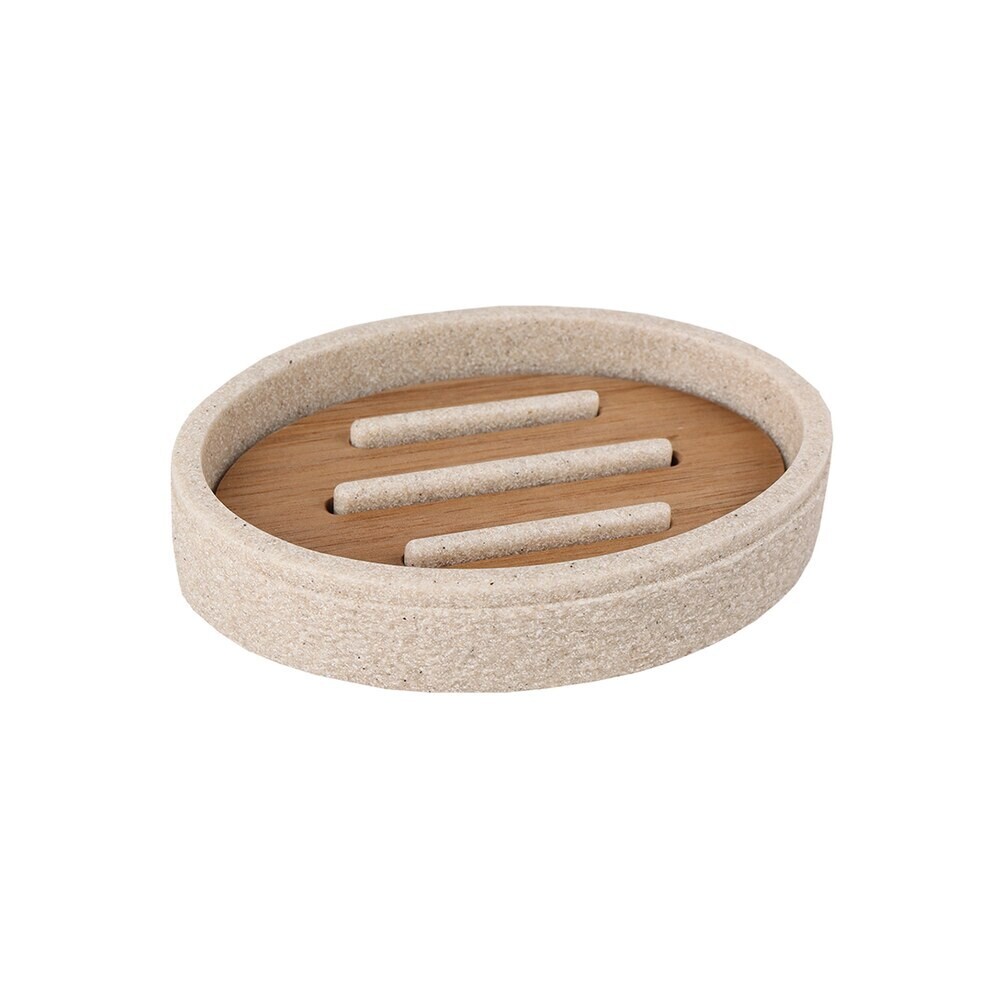 Изображение товара Мыльница для ванной Zenfort Дюна настольная полирезин бежевая (106556)