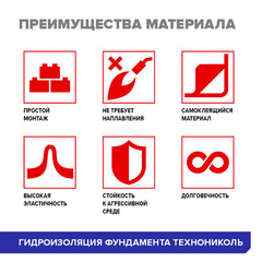 Гидроизоляция фундамента Технониколь 1х10 м - фото 7