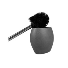 Ершик для унитаза Zenfort Черный камень напольный полирезин графит (106163) - фото 5