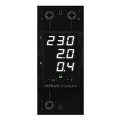 Реле напряжения модульное Welrok VIP 63 bk 220 В 63 А тип AC цифровое