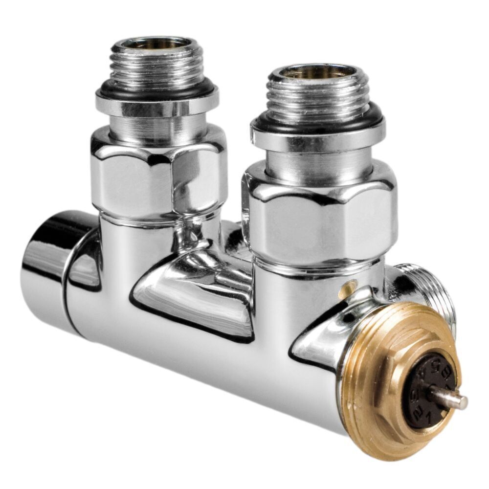 Изображение товара Узел регулирующий угловой Jaga Deco-Pro 1/2 НР(ш) х М24 для радиатора (50940.427/SP)