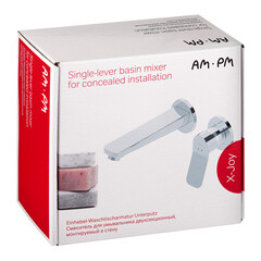 Смеситель для раковины встраиваемый AM.PM X-Joy однорычажный черный (F85A72622) - фото 2