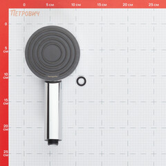 Лейка для душа Hansgrohe Pulsify d105 мм 1 режим без шланга пластик хром (24120000) - фото 2