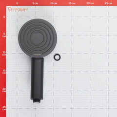 Лейка для душа Hansgrohe Pulsify d105 мм 1 режим без шланга пластик черная (24120670) - фото 2