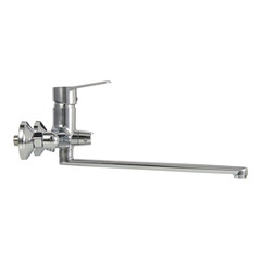 Смеситель для ванны Voda Breeze хром однорычажный с длинным изливом с лейкой (BZ 31) - фото 6