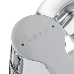 Смеситель для ванны Voda Fin хром однорычажный с длинным изливом с лейкой (FN 31) - фото 5