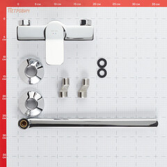 Смеситель для ванны AM.PM X-Joy хром однорычажный с длинным изливом без лейки (F85A90000) - фото 2