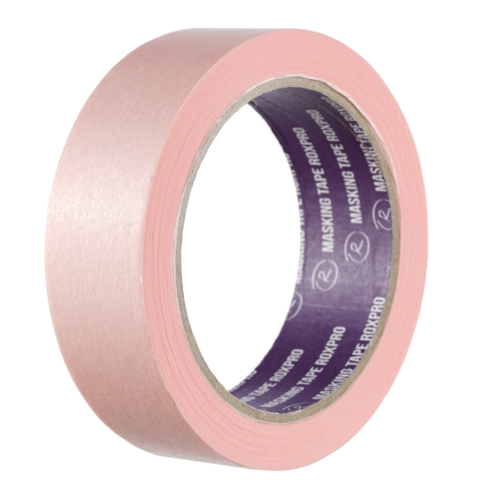 Изображение товара Лента малярная RoxelPro RoxPro 5025 Ultra для деликатных поверхностей розовая 30 мм 50 м (304332)