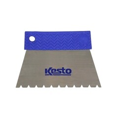 Шпатель для клея зубчатый Kesto 180 мм В10 нержавеющая сталь с пластиковой ручкой (91040-В10)
