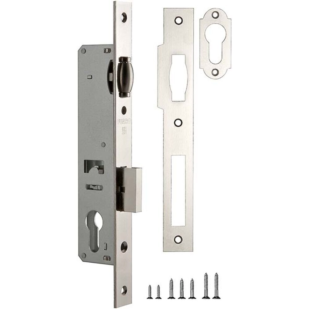 Изображение товара Замок врезной Fuaro PROF155-25 CP для входной двери под цилиндр хром Изображение товара Замок врезной Fuaro PROF155-25 CP для входной двери под цилиндр хром