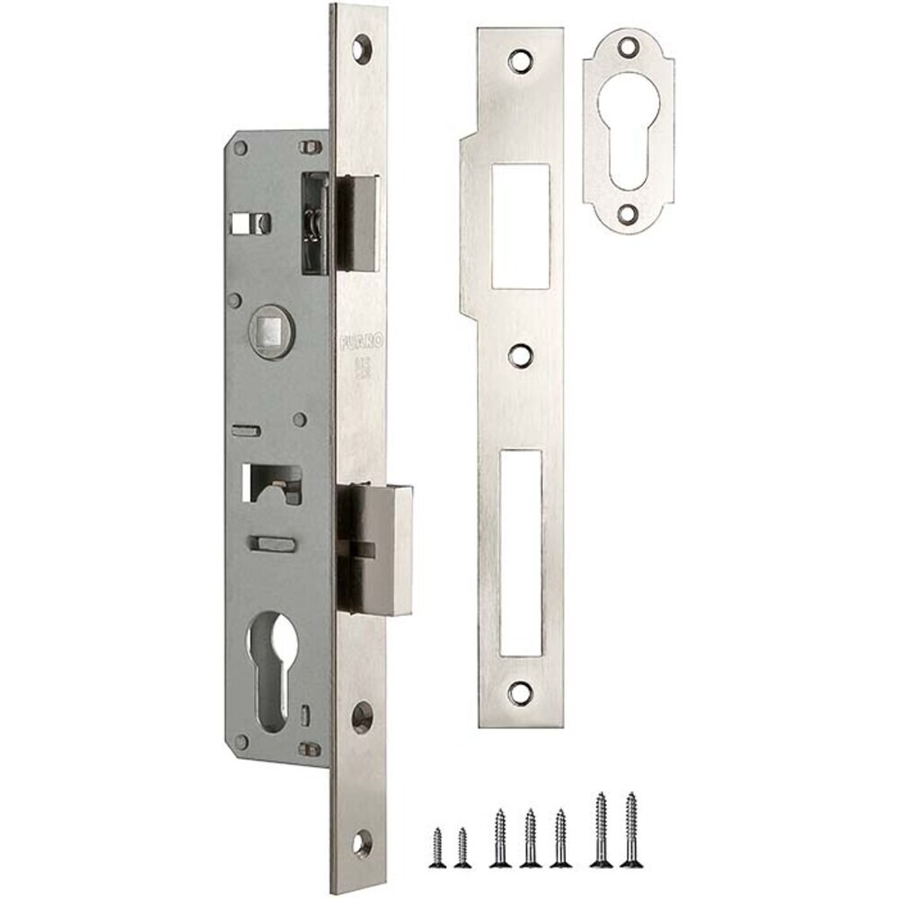 Изображение товара Замок врезной Fuaro PROF153-25/85 CP для входной двери под цилиндр хром Изображение товара Замок врезной Fuaro PROF153-25/85 CP для входной двери под цилиндр хром