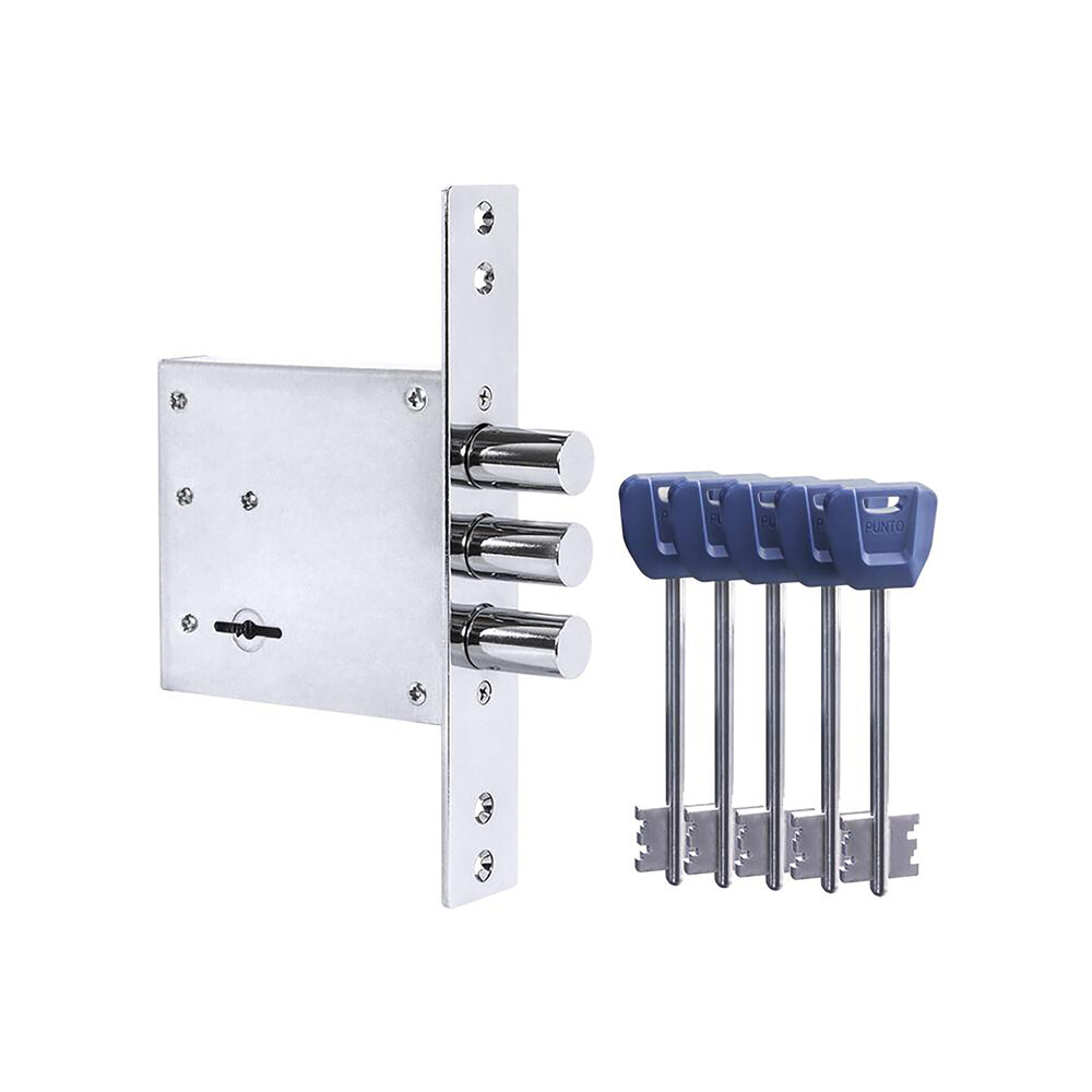 Изображение товара Замок врезной Fuaro MDV30S-817 CP tech для входной двери хром 5 ключей