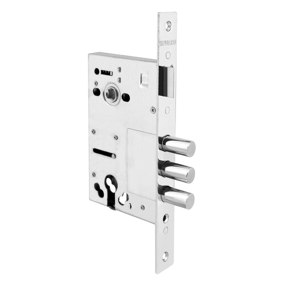 Изображение товара Замок врезной Fuaro MDV811/C-60.85.3R14 для входной двери под цилиндр хром