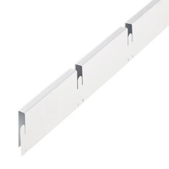 Элемент для потолка грильято 100х100х40х10 мм «папа» 0,6 м белый матовый - фото 1